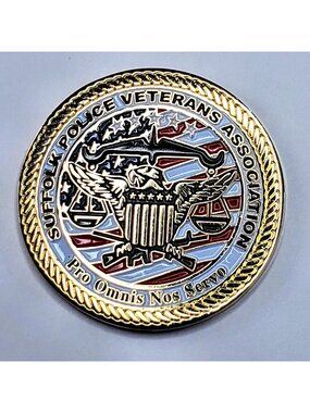 Suffolk Police Veterans Association Military Challenge Coin Pro Omnis Nos Serve